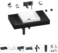 Комплект мебели для ванной комнаты Wellsee Genuine Tree с раковиной 201015267