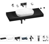 Комплект мебели для ванной комнаты Wellsee Genuine Tree с раковиной 201014367