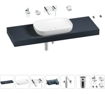 Комплект мебели для ванной комнаты Wellsee Genuine Tree с раковиной 201014406