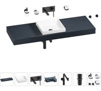 Комплект мебели для ванной комнаты Wellsee Genuine Tree с раковиной 201015547
