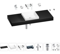 Комплект мебели для ванной комнаты Wellsee Genuine Tree с раковиной 201015506
