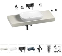 Комплект мебели для ванной комнаты с раковиной Wellsee Genuine Tree 201014267