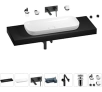 Комплект мебели для ванной комнаты Wellsee Genuine Tree с раковиной 201014727