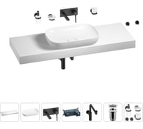 Комплект мебели для ванной комнаты Wellsee Genuine Tree с раковиной 201014467