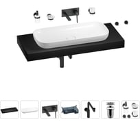 Комплект мебели для ванной комнаты Wellsee Genuine Tree с раковиной 201014607