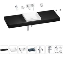 Комплект мебели для ванной комнаты Wellsee Genuine Tree с раковиной 201015626