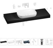 Комплект мебели для ванной комнаты Wellsee Genuine Tree с раковиной 201014485