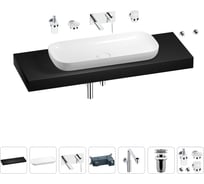 Комплект мебели для ванной комнаты Wellsee Genuine Tree с раковиной 201014726