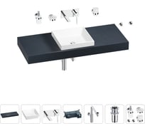 Комплект мебели для ванной комнаты Wellsee Genuine Tree с раковиной 201015426