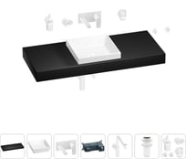 Комплект мебели для ванной комнаты Wellsee Genuine Tree с раковиной 201015505