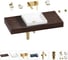 Комплект мебели для ванной комнаты Wellsee Genuine Tree с раковиной 201015348 1