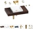 Комплект мебели для ванной комнаты Wellsee Genuine Tree с раковиной 201015228 1