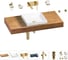 Комплект мебели для ванной комнаты Wellsee Genuine Tree с раковиной 201015328 1