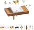 Комплект мебели для ванной комнаты Wellsee Genuine Tree с раковиной 201015208 1