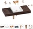 Комплект мебели для ванной комнаты Wellsee Genuine Tree с раковиной 201015349 1
