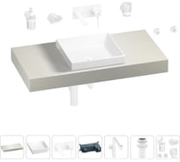 Комплект мебели для ванной комнаты Wellsee Genuine Tree с раковиной 201015290