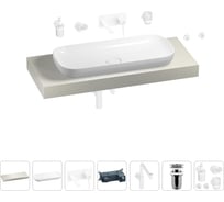 Комплект мебели для ванной комнаты с раковиной Wellsee Genuine Tree 201014510