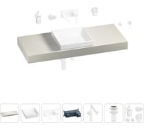 Комплект мебели для ванной комнаты Wellsee Genuine Tree с раковиной 201015410