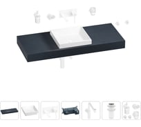 Комплект мебели для ванной комнаты Wellsee Genuine Tree с раковиной 201015430