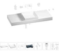 Комплект мебели для ванной комнаты Wellsee Genuine Tree с раковиной 201015490