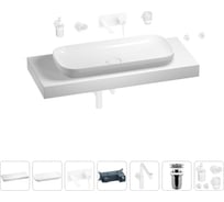 Комплект мебели для ванной комнаты Wellsee Genuine Tree с раковиной 201014590