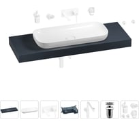 Комплект мебели для ванной комнаты Wellsee Genuine Tree с раковиной 201014650