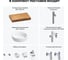 Комплект мебели для ванной комнаты Wellsee Genuine Tree с раковиной 201015671 8