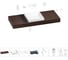 Комплект мебели для ванной комнаты Wellsee Genuine Tree с раковиной 201015470 1