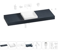 Комплект мебели для ванной комнаты Wellsee Genuine Tree с раковиной 201015550