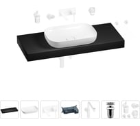 Комплект мебели для ванной комнаты Wellsee Genuine Tree с раковиной 201014370