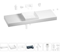 Комплект мебели для ванной комнаты Wellsee Genuine Tree с раковиной 201015610