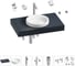 Комплект мебели для ванной комнаты Wellsee Genuine Tree с раковиной 201015651 1