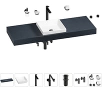 Комплект мебели для ванной комнаты Wellsee Genuine Tree с раковиной 201015532