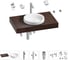Комплект мебели для ванной комнаты с раковиной Wellsee Genuine Tree 201015691 1