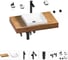 Комплект мебели для ванной комнаты Wellsee Genuine Tree с раковиной 201015192 1