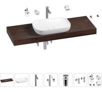 Комплект мебели для ванной комнаты с раковиной Wellsee Genuine Tree 201014431