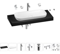 Комплект мебели для ванной комнаты Wellsee Genuine Tree с раковиной 201014591