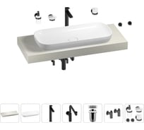 Комплект мебели для ванной комнаты с раковиной Wellsee Genuine Tree 201014492