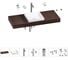 Комплект мебели для ванной комнаты Wellsee Genuine Tree с раковиной 201015451 1