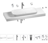 Комплект мебели для ванной комнаты Wellsee Genuine Tree с раковиной 201014691