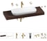 Комплект мебели для ванной комнаты с раковиной Wellsee Genuine Tree 201014673 1