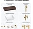 Комплект мебели для ванной комнаты Wellsee Genuine Tree с раковиной 201015333 8