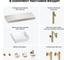 Комплект мебели для ванной комнаты Wellsee Genuine Tree с раковиной 201015393 8