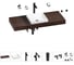 Комплект мебели для ванной комнаты Wellsee Genuine Tree с раковиной 201015452 1