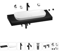 Комплект мебели для ванной комнаты Wellsee Genuine Tree с раковиной 201014592