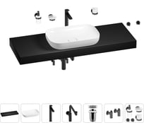 Комплект мебели для ванной комнаты Wellsee Genuine Tree с раковиной 201014472