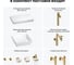 Комплект мебели для ванной комнаты Wellsee Genuine Tree с раковиной 201015233 8