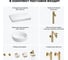 Комплект мебели для ванной комнаты Wellsee Genuine Tree с раковиной 201015713 8