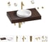 Комплект мебели для ванной комнаты с раковиной Wellsee Genuine Tree 201015693 1