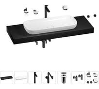 Комплект мебели для ванной комнаты Wellsee Genuine Tree с раковиной 201014712